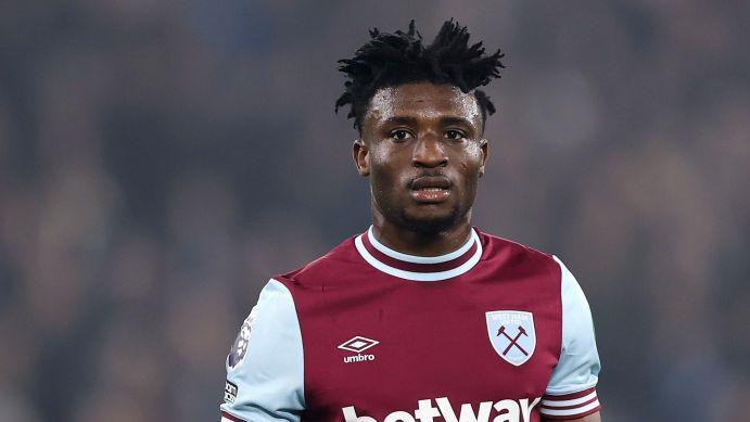 Mohammed Kudus trong màu áo West Ham United - mục tiêu chuyển nhượng của Liverpool