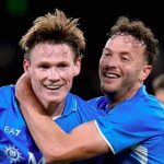 Scott McTominay ăn mừng bàn thắng trong màu áo Napoli