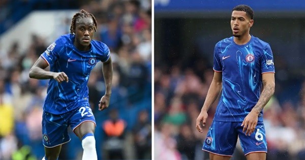 Hình ảnh các trung vệ Chelsea, Colwill, Chalobah, và Badiashile, thể hiện sự đa dạng trong lựa chọn nhân sự nhưng vẫn thiếu sự ổn định và một thủ lĩnh thực thụ.